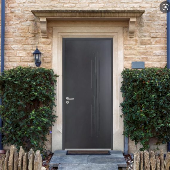 Porte d'entrée en acier