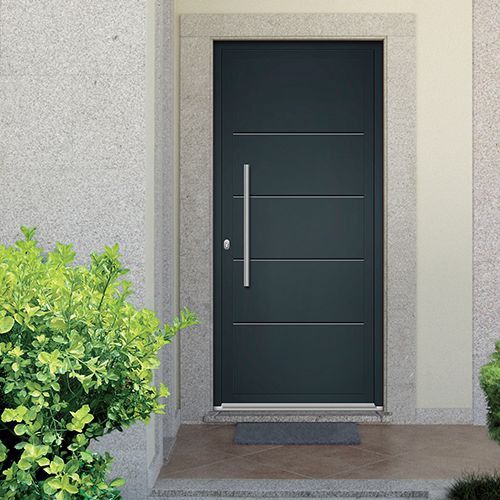 Porte d'entrée en aluminium